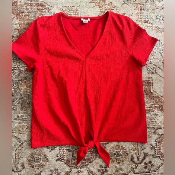 J.Crew tied front T - Picture 2 of 5